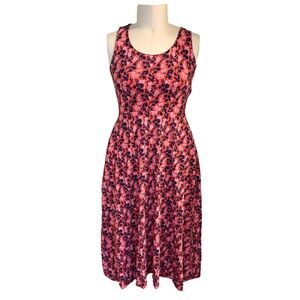 Pact Fit & Flare Open Back Maxi Dress, Floral